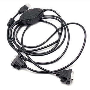 Convertidor Serial <span class=keywords><strong>USB</strong></span> 2.0 RS232 Profesional de 2 Puertos FTDI DB9 con LED RX/TX para Impresora, Transmisión de Datos de Alta Velocidad - Product Image 2