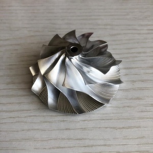 TD03 11+0 Pale 42.00/56.00mm Fresatura a Punta ad Alte Prestazioni Turbo Milling/Alluminio 2618/Ruota del Compressore in Billetta - Product Image 2