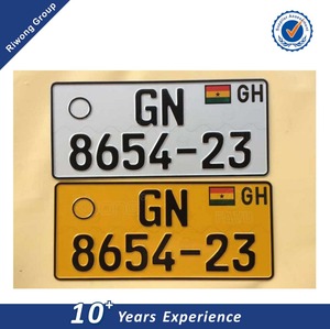 Placa de Matrícula de Motocicleta y Placa de Matrícula de Automóvil para Ghana - Product Image 5