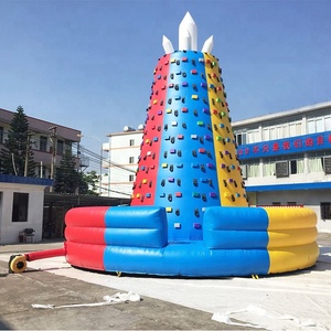 Big party inflatable games climbing wall for kids and adult