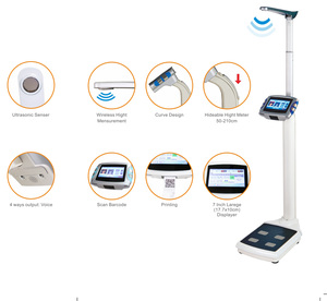 Médica Digital analizador <span class=keywords><strong>corporal</strong></span> <span class=keywords><strong>IMC</strong></span> <span class=keywords><strong>de</strong></span> <span class=keywords><strong>grasa</strong></span> del cuerpo altura peso escalas <span class=keywords><strong>de</strong></span> medición <span class=keywords><strong>de</strong></span> 200 kg con impresora - Product Image 3