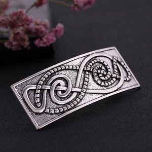 HC1-12 Irish Knot Metal Clip Antique Silver Hairpin Femmes Vintage <span class=keywords><strong>Cheveux</strong></span> Accessoires - Product Image 5