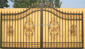 Puerta Principal Moderna de Hierro Forjado Ecológica Nolens con Diseño Ornamental, Fácil de Montar, Puerta de Seguridad para Jardines - Product Image 6
