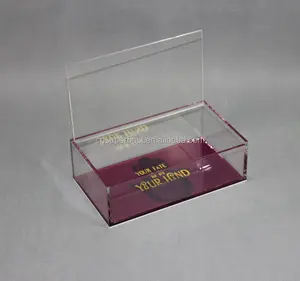 Custom Acrylic Material Transparent Boxes Red Bottom Transparent Boxes Custom Acrylic Boxes