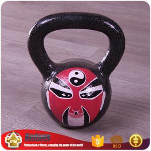 Kettlebell-pintura de hierro fundido personalizada para <span class=keywords><strong>entrenamiento</strong></span> de fuerza, kettlebell negro para gimnasio, competición, en venta - Product Image 4
