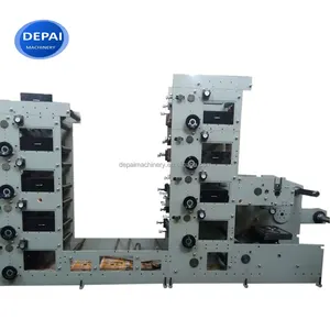 FPL320-8 320mm 8 Color High Quality Narrow Web Adhesive Sticker Label Flexographic Printing Machine Printer Press