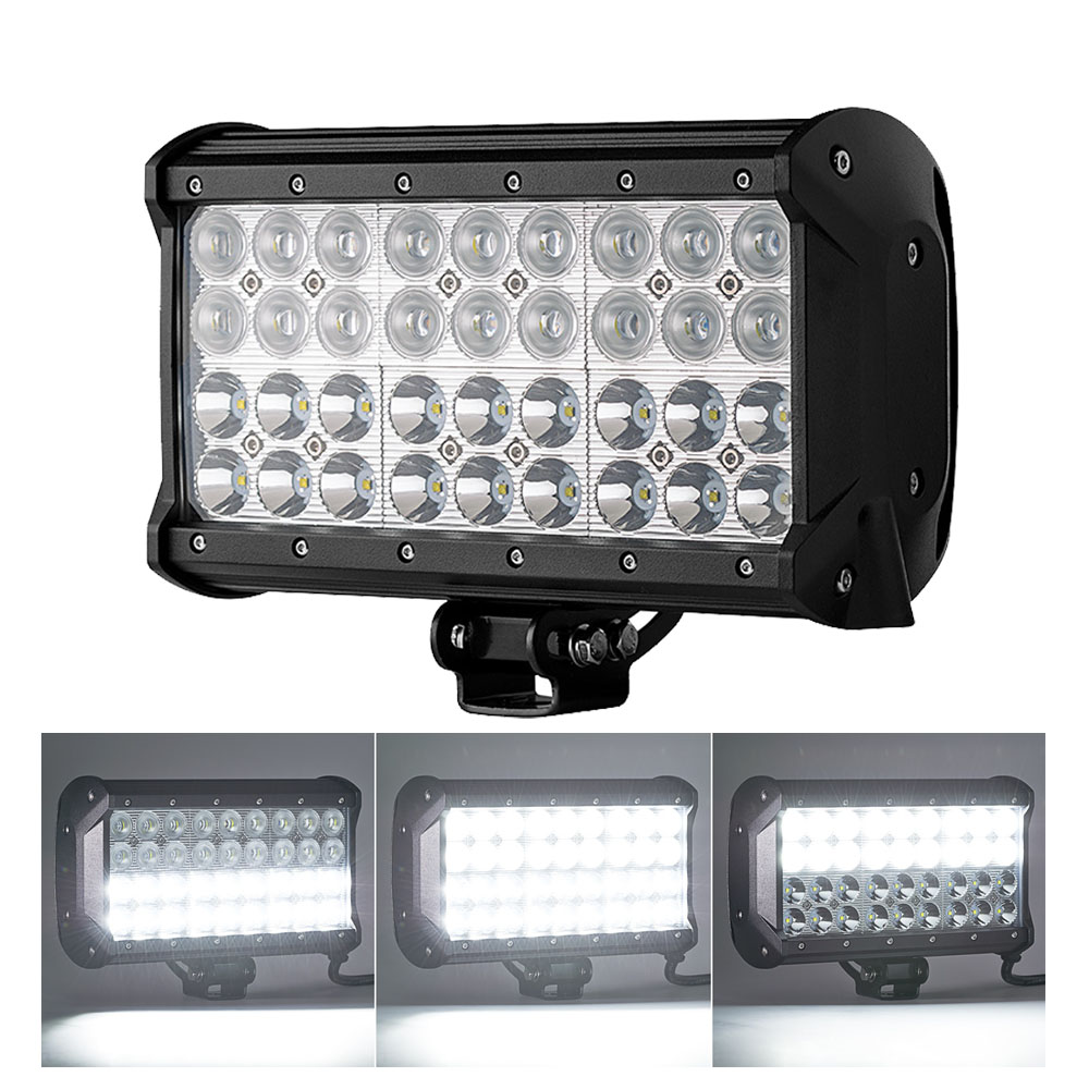 4 ряда по бездорожью светодио дный освещение 12v 9 дюймов quad строкавнедорожник 108 ВТ полицейской светодио дный свет крыши бар