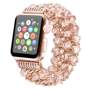 Nuovo Cinturino alla Moda con Perline e Gemme per <span class=keywords><strong>Apple</strong></span> <span class=keywords><strong>Watch</strong></span> Serie 4/5/<span class=keywords><strong>6</strong></span>, Cinturino con Strass - Product Image 2