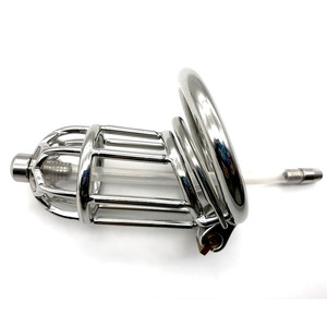 FRRK7.5cmメタル貞操帯、鍵付きペニス拘束ケージ、男性用貞操デバイス、男性用貞操ロックケージ、男性の喜びのための貞操ロックケージ - Product Image 2