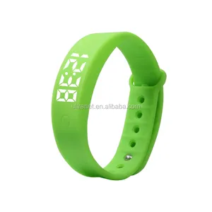 Tahan Air Kustom Getaran Smart Gelang 3D Pedometer Jam Tangan untuk Anak-anak