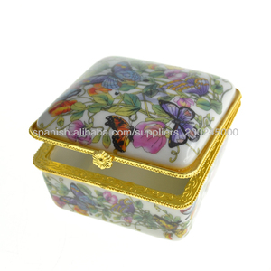 กล่องใส่เครื่องประดับลายผีเสื้อสีสันสดใส ยี่ห้อวินเซิง แฟนซี พอร์ซเลน ผลิตในประเทศจีน - Product Image 4