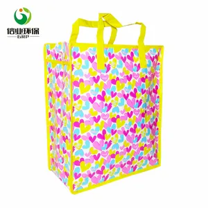 custom eco friendly carry pp nonwoven bag hs code shopper with zipper