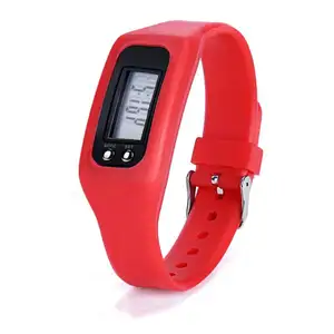 2018 Best Promotion Gift Pedometer Wrist Watch Your Logo OEM Unisex Silicone Digital Pedometer Watch