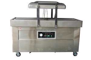 Doble Chamers 4 Lado de Sellado de Alimentos De Pescado Seco Frutas Y Verduras Automática Máquina de Envasado Al Vacío Sellador - Product Image 3