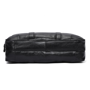 Hot Luxury Vintage Genuine <strong>Leather</strong> <strong>Briefcase</strong> for Men Soft Office Business Bag with High Quality - Product Image 5