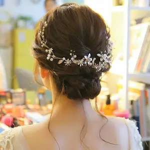 Commercio all'ingrosso degli accessori di cristallo della decorazione dei capelli delle signore di modo del copricapo di cerimonia nuziale della sposa