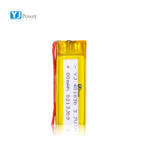 Fabricación <span class=keywords><strong>volumen</strong></span> redonda recargable 3,7 V 80 mAh batería de polímero de litio - Product Image 2