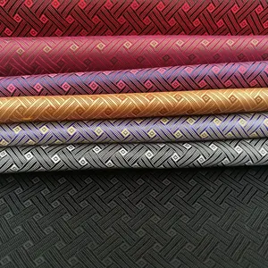 New Design Jacquard Weaving Bag for Men's Jacket Lining/dobby Lining Fabric Taffeta Fabric 100% Polyester Shaoxing Dobby Lining