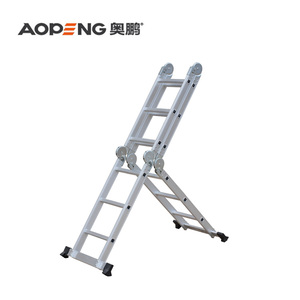 Doanh nghiệp công nghệ cao đa mục đích Thang nhôm nền tảng thương hiệu hàng đầu gấp gác mái mở rộng thang với lan can - Product Image 2