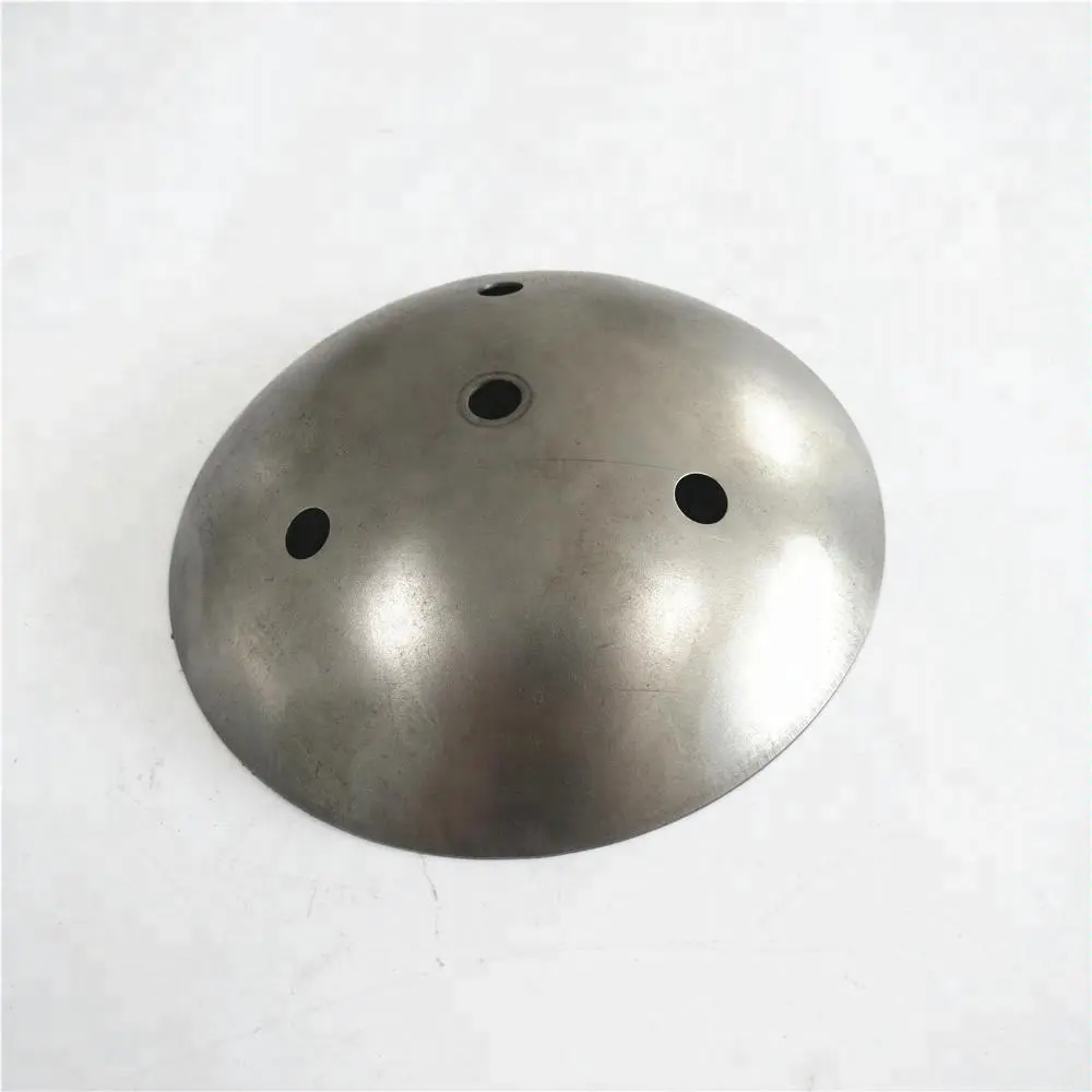 Custom Deep drawn metal domed shape lamp cover