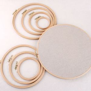 Cerceaux en bambou brodés en gros pour l'artisanat DIY - Product Image 2