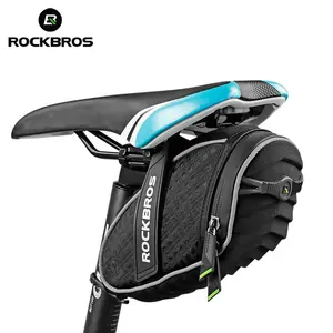 ROCKBROS卸売マウンテンロードバイクサドルバッグ3Dシェル耐震自転車サイクリングリアシートバッグ