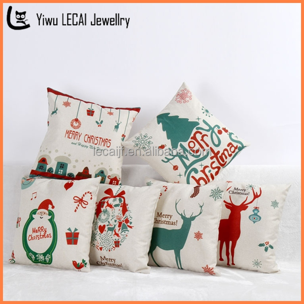 Рождественская наволочка, мягкий кремовый цвет, Рождественское украшение/Олень/Санта/Снеговик, множество стилей, подарок, 6 предметов