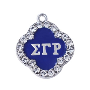 Fatti a mano di Perline Elastico Sorority Fraternità Lettere Greche SGRHO Segno Sigma Gamma Rho ZETA Clover <span class=keywords><strong>Bracciali</strong></span> - Product Image 3