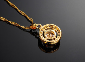 Harga Pabrik Langsung Desain Liontin Emas <span class=keywords><strong>Tanishq</strong></span> Lapisan Emas Kuning 18K Berlapis Tembaga - Product Image 4