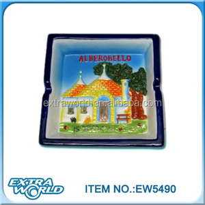 Recuerdo al <span class=keywords><strong>por</strong></span> mayor de cerámica cuadrada ashtray como <span class=keywords><strong>italia</strong></span> viaje - Product Image 1
