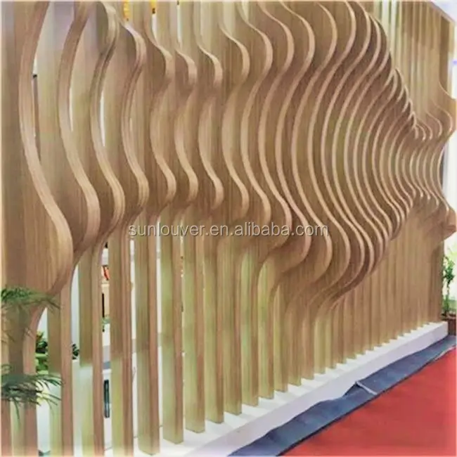 Panel Decorativo personalizado para pared, cortina de arco de aluminio, utilizado como construcción