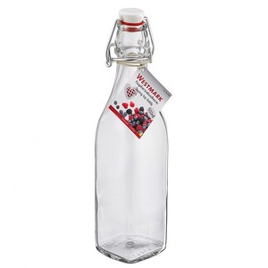 Botella de Vidrio Roja con Tapa Abatible Giara de 1 Litro - Botella de Vidrio Roja Ecológica para Cordiales y Conservas de <span class=keywords><strong>Bormioli</strong></span> <span class=keywords><strong>Rocco</strong></span> - Product Image 4
