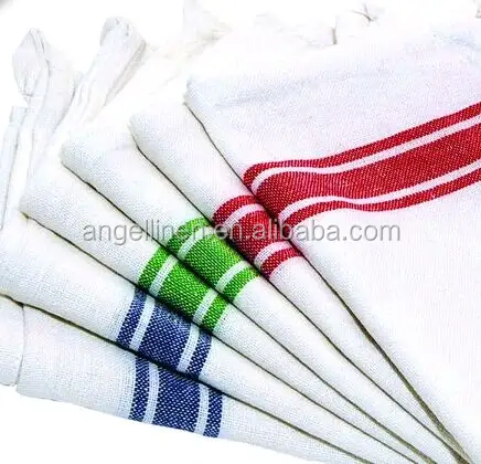 Kitchen dish towel with vintage design for kitchen decoration super absorbent 100% natural cotton kitchen towel