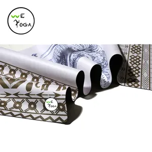 Custom printing fabrikant in maleisië Suede rubber premium yoga mat