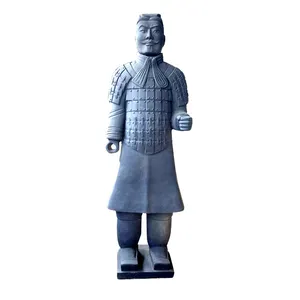 Statue chinese antique porcelain terracotta warrior figurines cn shx clay White Moonlight