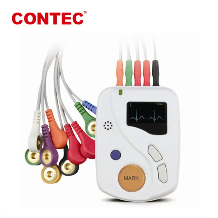 TLC6000 Contec 24h Dynamic ECG holter 12 Channel holter ecg analysis