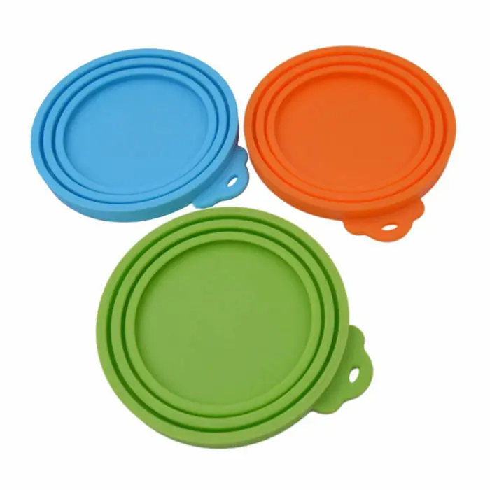 Most Suitable Size Portable Durable Silicone Cat Dog Pet Food Can Cover Lids For Jar