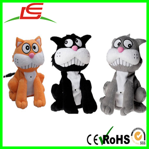 Comercio al por mayor Krazy Kats naranja negro gris felpa eléctrica gato - Product Image 5