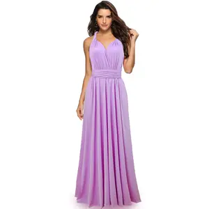 2024 कस्टम नई फैशन महिलाओं की कन्वर्टिबल रैप ब्राइड्समेड ड्रेस मल्टी वे पार्टी लॉन्ग वेडिंग प्लस साइज मैटरनिटी ड्रेस