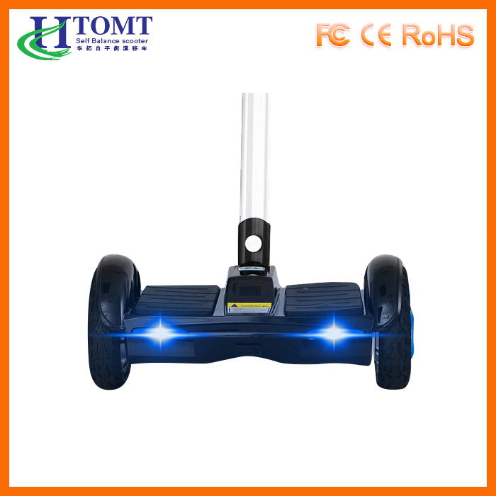 2016 HTOMT 8 " poignée l équilibré grande roue scooter hoverboard avec bluetooth à vendre