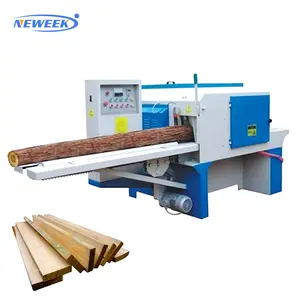 NEWEEK woodworking automatic rip multi blade circular wood saw machine