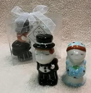 Ycyywen — ensembles de salière et poivre en porcelaine, cadeau de la mariée et du marié, boîte-cadeau indien pour les invités - Product Image 2