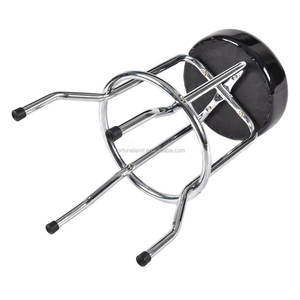 بولي كلوريد الفينيل الجلود جولة قصيرة بار البراز/متجر مقعد ، شريط الفولاذ المقاوم للصدأ البراز ، كراسي بار معدنية - Product Image 3