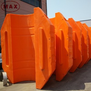 Pontons flottants <span class=keywords><strong>anti</strong></span>-<span class=keywords><strong>ondes</strong></span> en polyéthylène orange vif avec coque en mousse de polyuréthane rigide - Flottabilité marine durable - Product Image 2