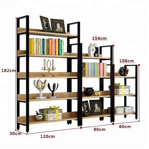 <span class=keywords><strong>Libreria</strong></span> Usata Moderna in Metallo con Divisori per Decorazione Biblioteca - Product Image 2