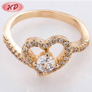 Dubai Mới Nhất Đơn Giản Vàng Finger Ring Thiết Kế Cho Cô Gái Với Giá - Product Image 2