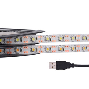 <span class=keywords><strong>Bande</strong></span> lumineuse blanche <span class=keywords><strong>led</strong></span> 3528, 5V, USB, 60led/m, ruban de support auto-adhésif, rétro-éclairage de télévision, de PC, avec câble usb - Product Image 3