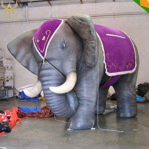 Elefante Bianco Gonfiabile con Luci LED <span class=keywords><strong>Mascotte</strong></span> Animale <span class=keywords><strong>per</strong></span> Decorazioni Festa - Product Image 5