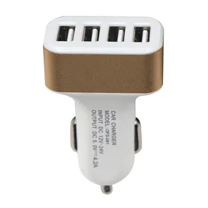 5V 3.1A 4 יציאות USB סוללה אלחוטי מטען לרכב עבור טלפון נייד