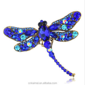 Carino <span class=keywords><strong>Libellula</strong></span> Insetto Spille Per Le Donne Oro-colore Strass di Cristallo <span class=keywords><strong>Spilla</strong></span> Camicetta Calda Sciarpe Clip Pins Mujer Wedding Bijoux - Product Image 1